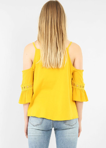 Желтая летняя блуза Pimkie