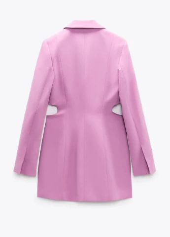 Бузкова коктейльна сукня Zara однотонна