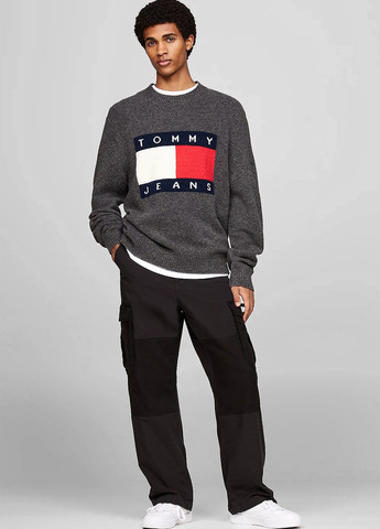 Сірий демісезонний джемпер джемпер Tommy Jeans