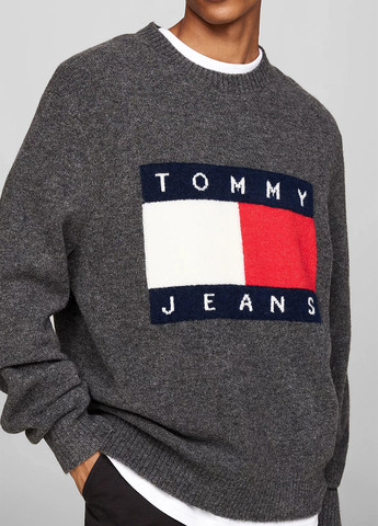 Сірий демісезонний джемпер джемпер Tommy Jeans
