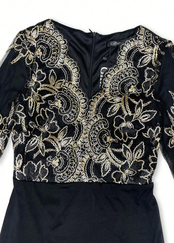 Комбінована вечірня сукня зі шлейфом, а-силует SHEIN однотонна