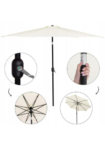 Зонт садовый стоячий (для террасы, пляжа) с наклоном 290 см Springos gu0017 (237581643)