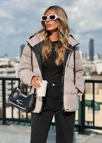 Бежева зимня куртка SHEIN
