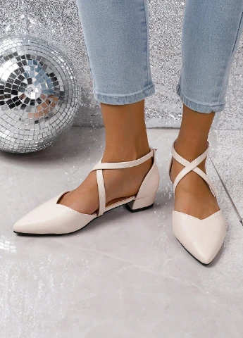 SHEIN Туфлі д'орсей бежевий з штучна шкіра, китай — демісезон (342965064)
