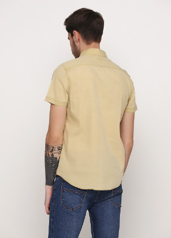 Светло-желтая кэжуал рубашка однотонная Jack Wills
