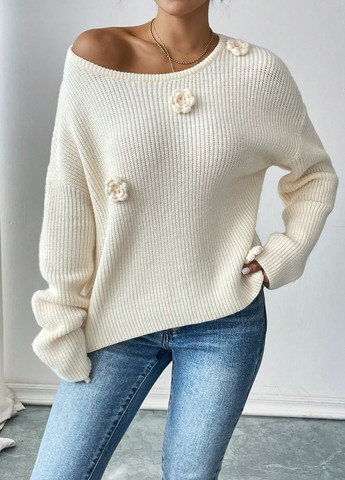 Светло-бежевый демисезонный джемпер джемпер SHEIN