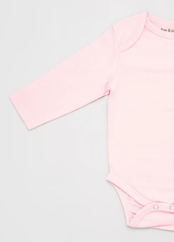 Боди с длинным рукавом 80 см розовый No Brand (251718742)