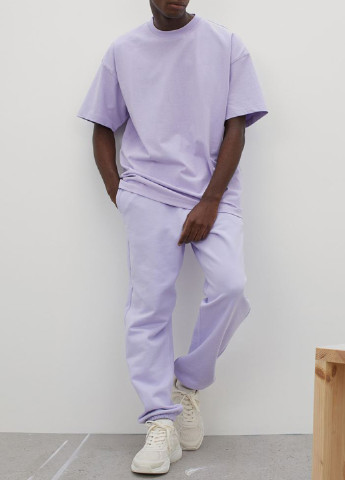 Светло-фиолетовые демисезонные брюки H&M
