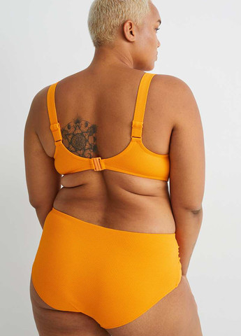 Оранжевые купальные трусики однотонные C&A