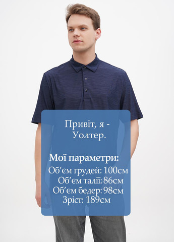 Темно-синяя футболка-поло для мужчин Greg Norman однотонная