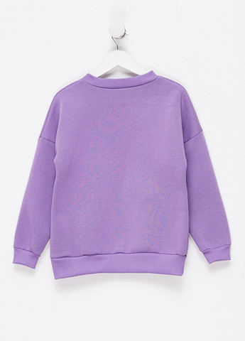 Dana світшот напис фіолетовий кежуал бавовна, трикотаж