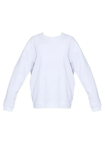 Белый свитшот PrettyLittleThing однотонный без декора (254799154)