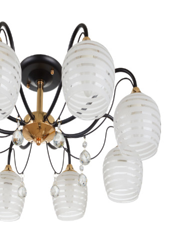 Люстра LK-676S/8 E27 BK+FG Brille (186799997)