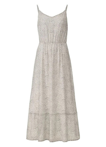 Оливковое кэжуал платье а-силуэт Esmara с абстрактным узором