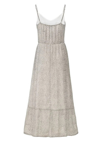 Оливковое кэжуал платье а-силуэт Esmara с абстрактным узором