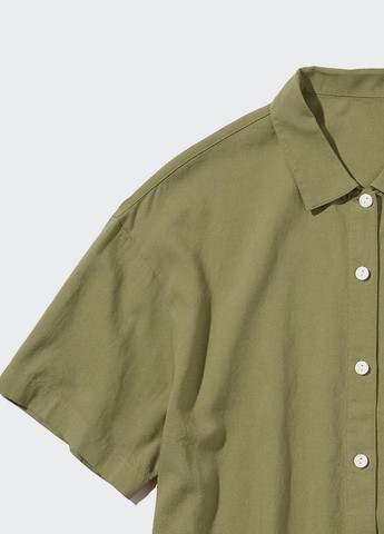 Зелена всесезон піжама (сорочка, шорти) сорочка + шорти Uniqlo