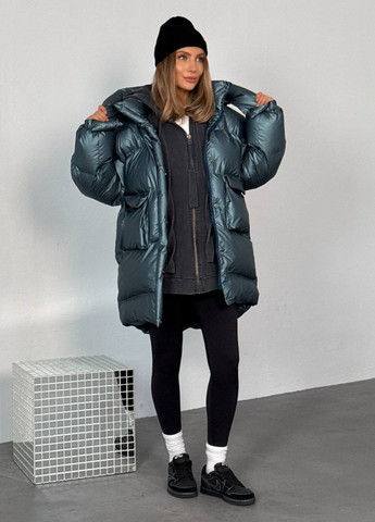 Синій зимній Пуховик No Brand