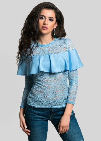 Блакитна демісезонна блуза Azuri