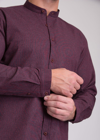 Бордовая кэжуал рубашка в полоску Trend Collection