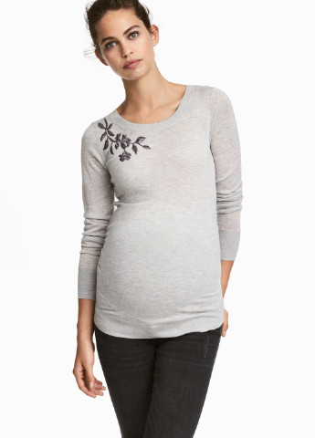 Світло-сірий демісезонний джемпер для вагітних джемпер H&M