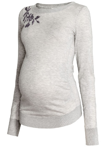 Светло-серый демисезонный джемпер для беременных джемпер H&M