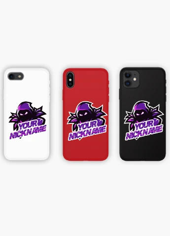 Чехол силиконовый Apple Iphone X Фортнайт (Fortnite) (6129-1198) MobiPrint (219335801)