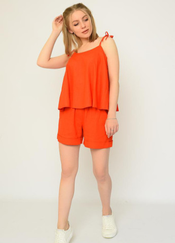 Костюм женский майка и шорт темно-оранжевй размер XS 366264 New Trend (256116336)