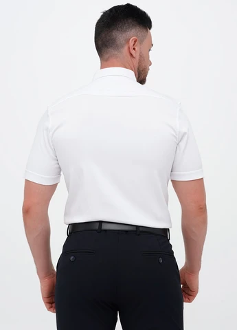 Белая кэжуал, классическая рубашка однотонная Trend Collection