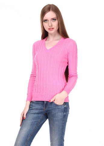 Розовый демисезонный пуловер пуловер Folgore Milano