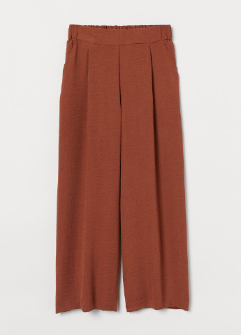Светло-красные кэжуал демисезонные прямые брюки H&M