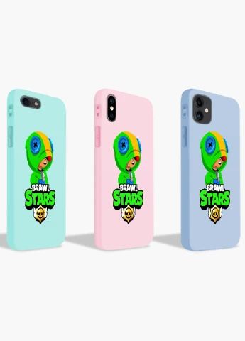 Чохол силіконовий Apple Iphone X Леон Бравл Старс (Leon Brawl Stars) (6129-1015) MobiPrint (219284332)