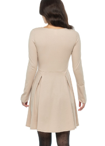 Бежева кежуал сукня Comease однотонна