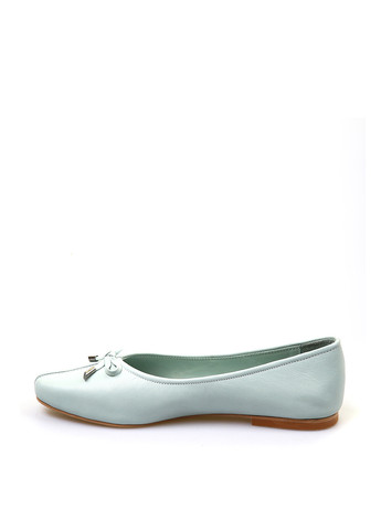 Женские балетки Anna Lucci | мятные однотонные бант натуральная кожа (343082554)