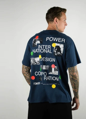 Синяя футболка мужская pidc, синий Power