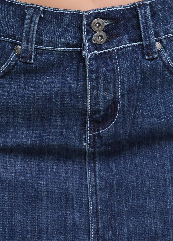 Синяя джинсовая однотонная юбка Castro карандаш