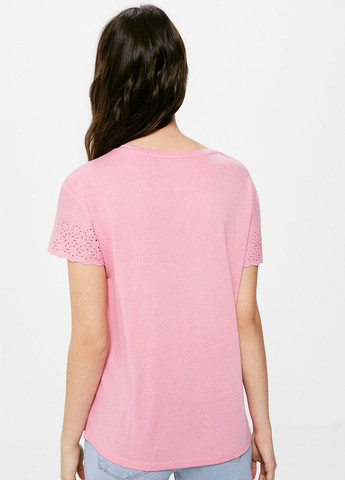 Светло-розовая летняя футболка Springfield