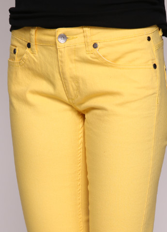 Желтые кэжуал демисезонные зауженные брюки Element