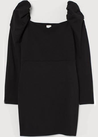 Чорна кежуал сукня футляр H&M однотонна