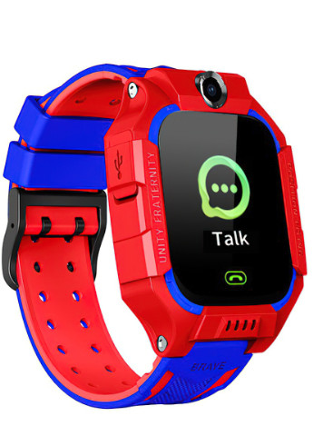 Детские смарт часы с сим картой и GPS трекером (телефон) Q19 8451 Красный 61722 DobraMAMA (253980370)