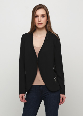 Черный кэжуал пиджак Et Compagnie - однотонный - демисезонный