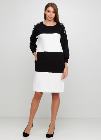 Черно-белое кэжуал платье Twin-Set