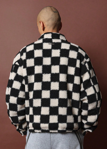 Черно-белая демисезонная куртка SHEIN