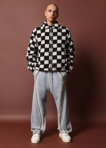 Черно-белая демисезонная куртка SHEIN