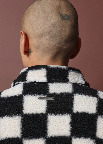 Черно-белая демисезонная куртка SHEIN