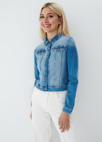 Голубая демисезонная куртка Mohito