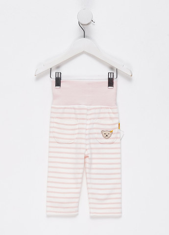 Белые кэжуал демисезонные прямые брюки Steiff