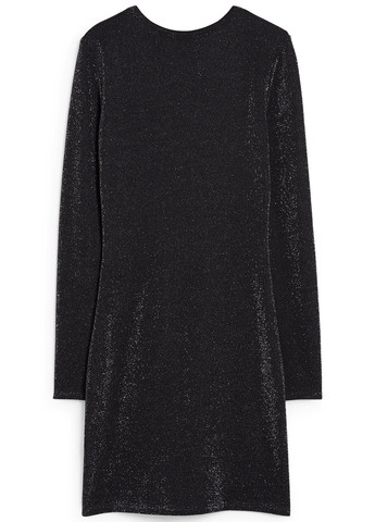 Чорна кежуал сукня футляр C&A з візерунком "перець з сіллю"