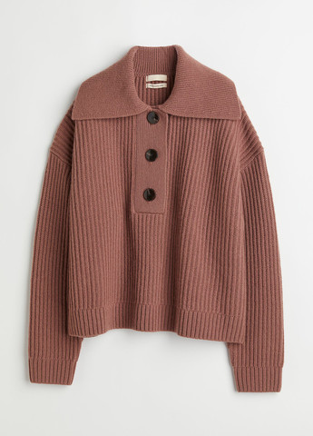 Рожево-коричневий демісезонний светр H&M