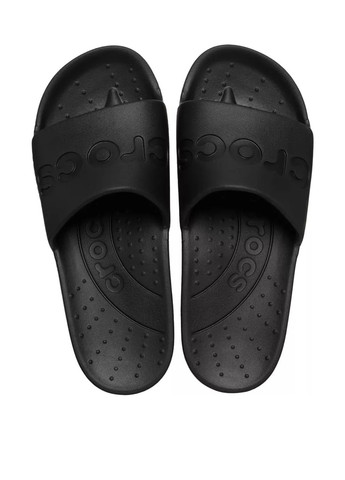 Черные пляжные, кэжуал шлепанцы Crocs