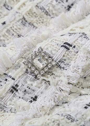 Белое кэжуал, деловое платье футляр SHEIN меланжевое